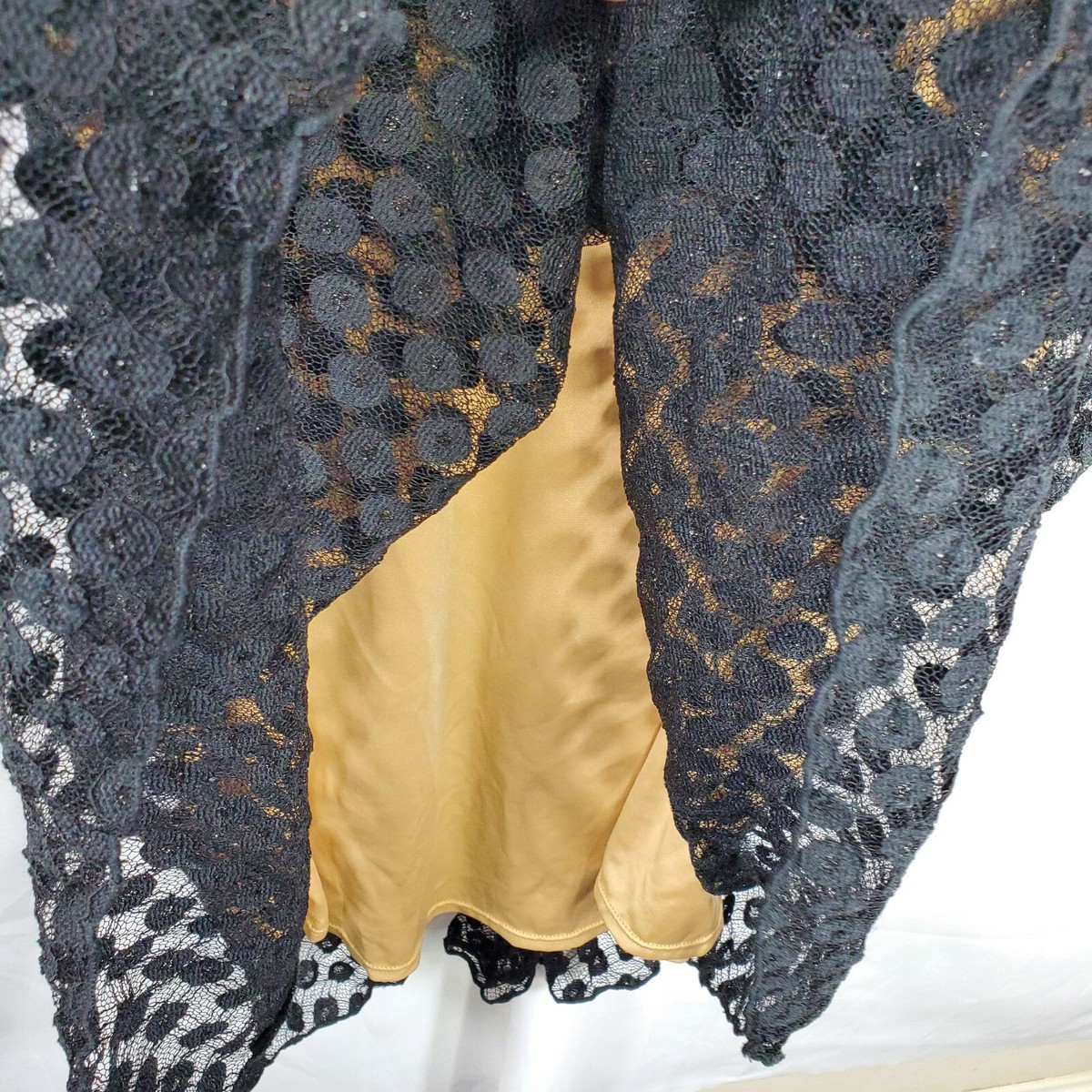 max studio black lace dress Long Sleeve Maxi Dress in Black