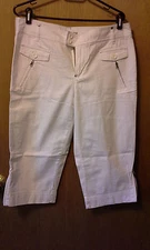 White Gitano Capri shorts womens size 14