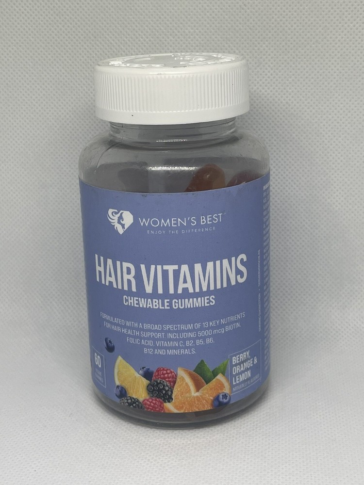 Women's Best Hair Vitamins 60 Chewable Veggie Gummies - EXP 6/26