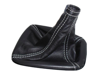 Ford Kuga Cuffia Leva Cambio In Vera Pelle Nera Cuciture Personalizza - Foto 7