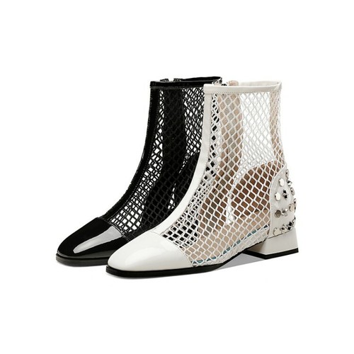 Patent Leather Low Heel Shoes 