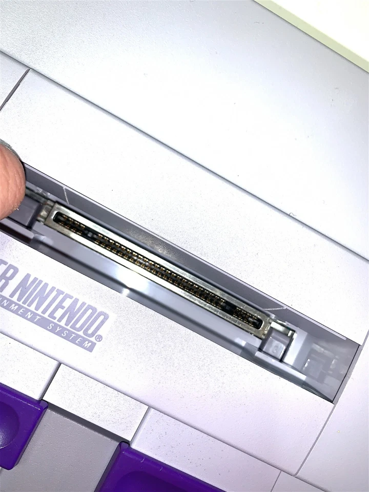 Super Nintendo SNES System Console With 2 OEM Controllers Authentic & Clean!! - Image 4 of 4