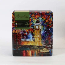 Ahmad Tea London  #Timeless Tea Selection (4x8TB) 32 Foil Tea Bag Caddy 64g