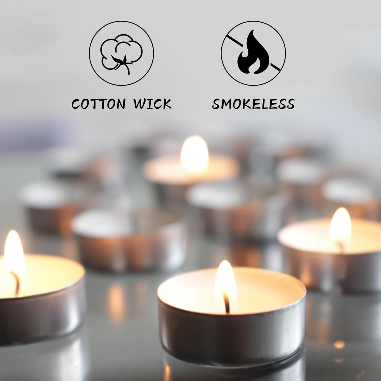 SCENTORINI Tea Lights Candles Long Burning 4 Hour Tealights Candles