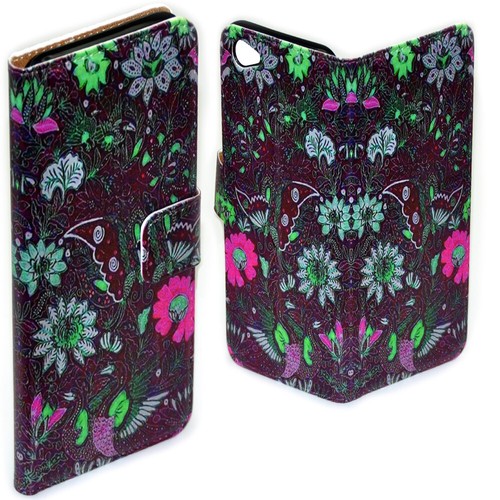 Funda tipo billetera para teléfono iPhone 16 15 14 Plus Pro Max Apple - Impresión Batik - Imagen 2 de 10