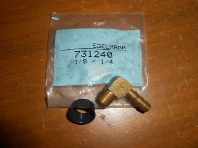 NOS Polaris 1/8'' X 1/4'' Brass Fuel Gas Tank Angle Fitting 731240