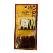 VTG 1975 GOODY 12 Hair Combs Goody Retro Side Combs Fashion Wardrobe NOS 8058