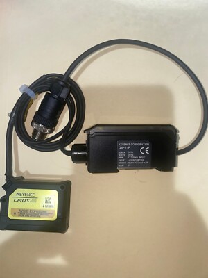 KEYENCE CMOS Laser Sensor GV-H130 W/ GV-21P Amplifier, Tested