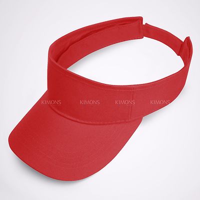 Visor Sun Plain Hat Sports Cap Colors Golf Tennis Beach Adjustable Summer