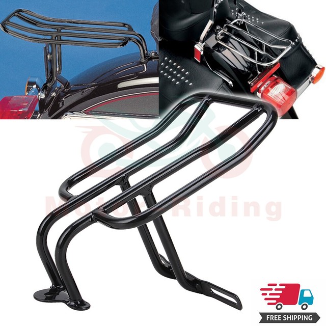 Chrome Fender luggage Rack For Harley Sportster Custom XL883 XL1200