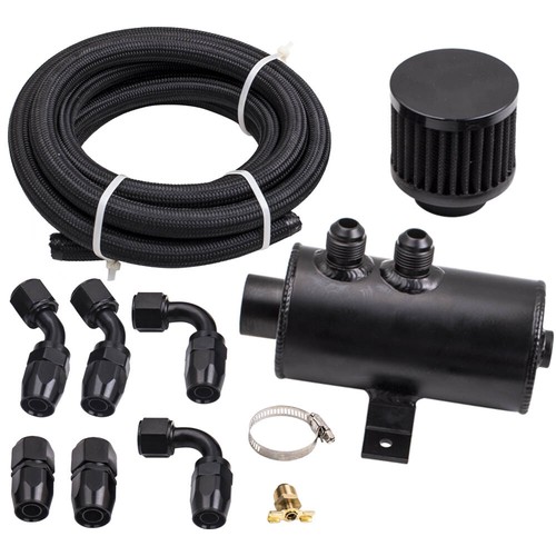Oil Catch Can 0.75L AN10 Hose Fitting Kit 750ml Cattura olio può Kit tubo - 第 1/16 張圖片
