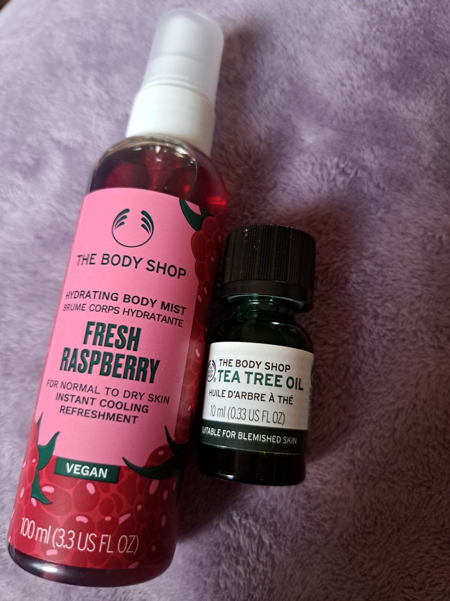 The Body Shop Fresh Raspberry Body Mist 100ml Tea Tree Oil 10ml