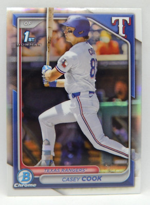 2024 Bowman Draft Baseball - Bowman 1st Refractor BDC-66 Rangers - CASEY COOK