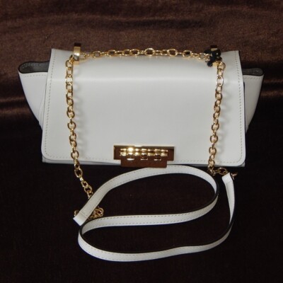 ZAC ZAC POSEN EARTHA Mini Chain Crossbody Ivory NS Handbag Authentic NWT $325
