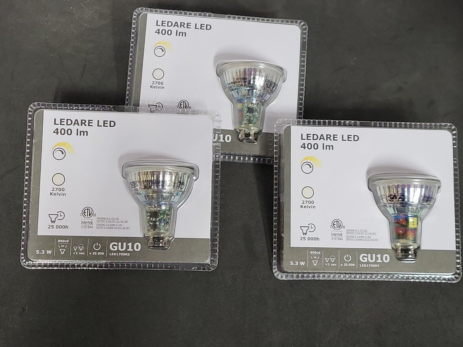 LEDARE GU10 Bulbs 400 lm 5.3 W Warm 2700K 203.866.52 LOT OF | eBay