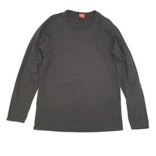 Tru Fit Thermal Round Neck Long Sleeve Long John Top Medium Black Base Layer M