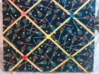Lacrosse Themed Memory Board with Hooks
