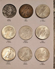 Mixed Grades Circulated Complete 24 Coin Peace Silver Dollar Full Set, 1921-1935 — photo 5