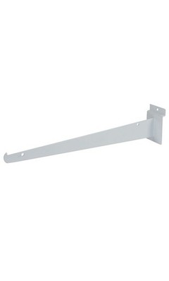 SSWBasics 14'' White Shelf Bracket & Support for Slatwall - Pack of 5 - 14 Inch