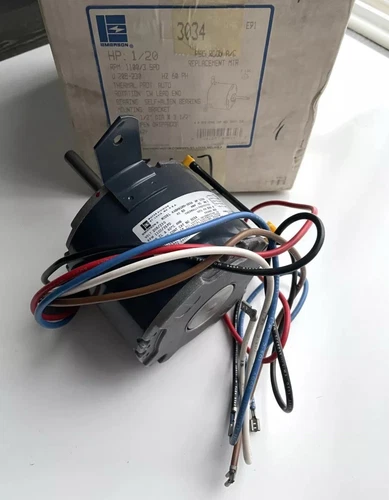 Emerson 1/20HP  K48HXSRN-3034 208/230V Blower Motor 1100Rpm 3spd 1PH OEM