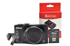 Nikon COOLPIX S8100 12.1MP 10x Zoom Black Compact Digital Camera Exc   838