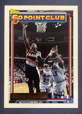 1992-93 Topps Gold 50 Point Club Clyde Drexler Portland Trail Blazers #212