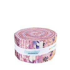 Expressions Batiks 2.5" Strip Roll in Wildflowers A by Riley Blake