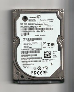 Festplatte Seagate 120 GB SATA   2,5 Zoll 5400 RPM  Notebook Laptop HDD Slim