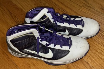 Mens NIKE Hyperize TB 367181 118 White Purple Basketball Sneakers Shoes Size 18