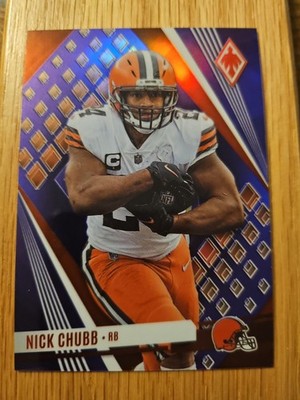 2023 Panini Phoenix Football Nick Chubb Purple SP /99 #49 Cleveland Browns