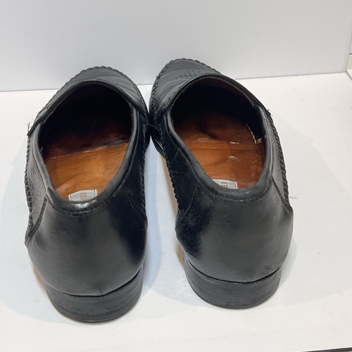 Bruno Magli Barry Loafers Men’s 11 N Black Leather Moc Toe Italy w/ Box - Picture 4 of 5
