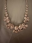 Vintage Eisenberg Stunning Vintage Layered Silver Tone & Rhinestone Necklace — photo 8