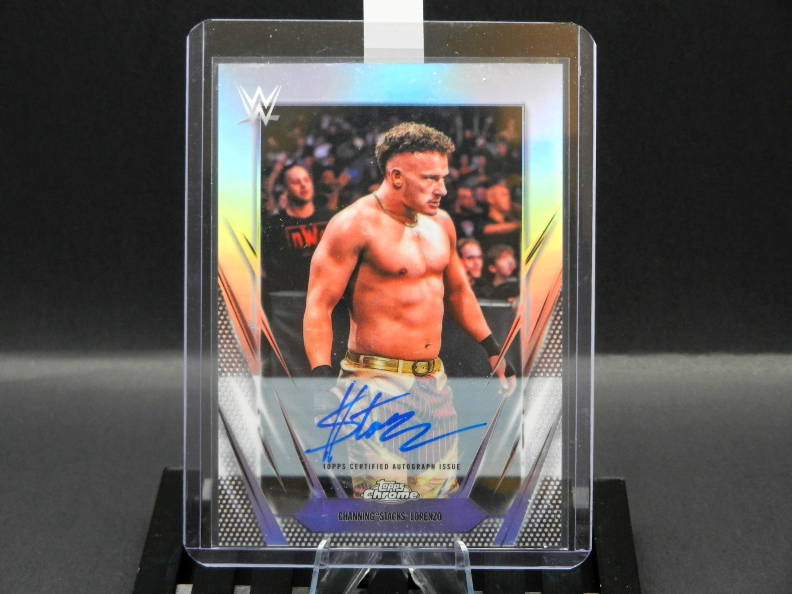 💪🏼 CHANNING "STACKS" LORENZO | On Card Auto | 2026 Topps Chrome WWE #BCA-CSL🔥 view 5