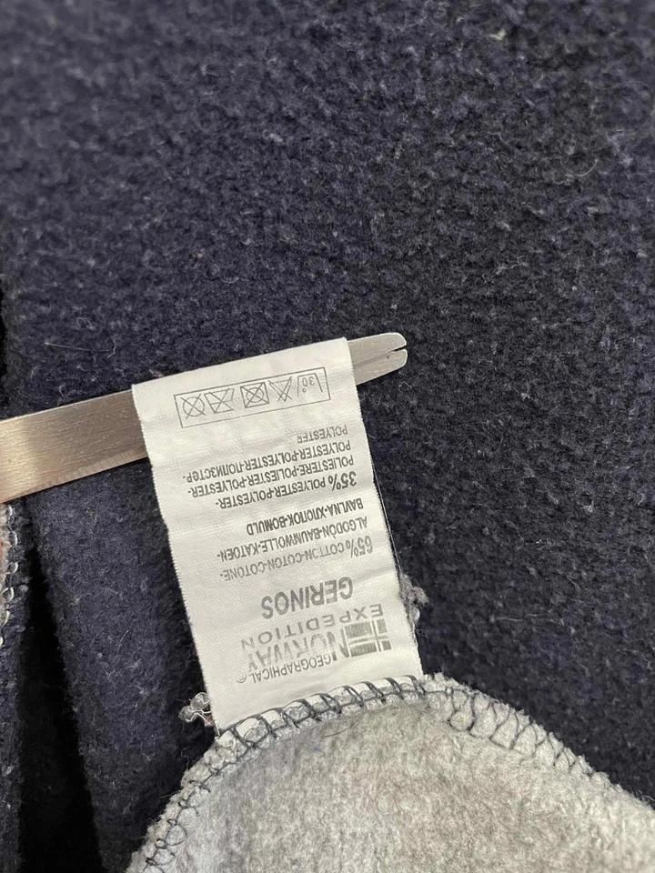 Chaqueta Geographical Norway Expedition Cremallera Completa Para Hombre XL Gris Marino Vellón #102 Foto 4 de 4