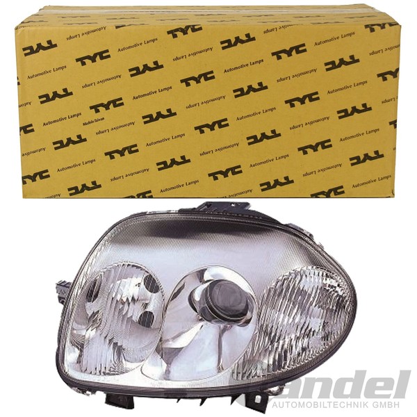 Tyc Hauptscheinwerfer H7 Rechts Passend FüR Renault Clio Ii 1.2 - 2.0 16V Dti-image