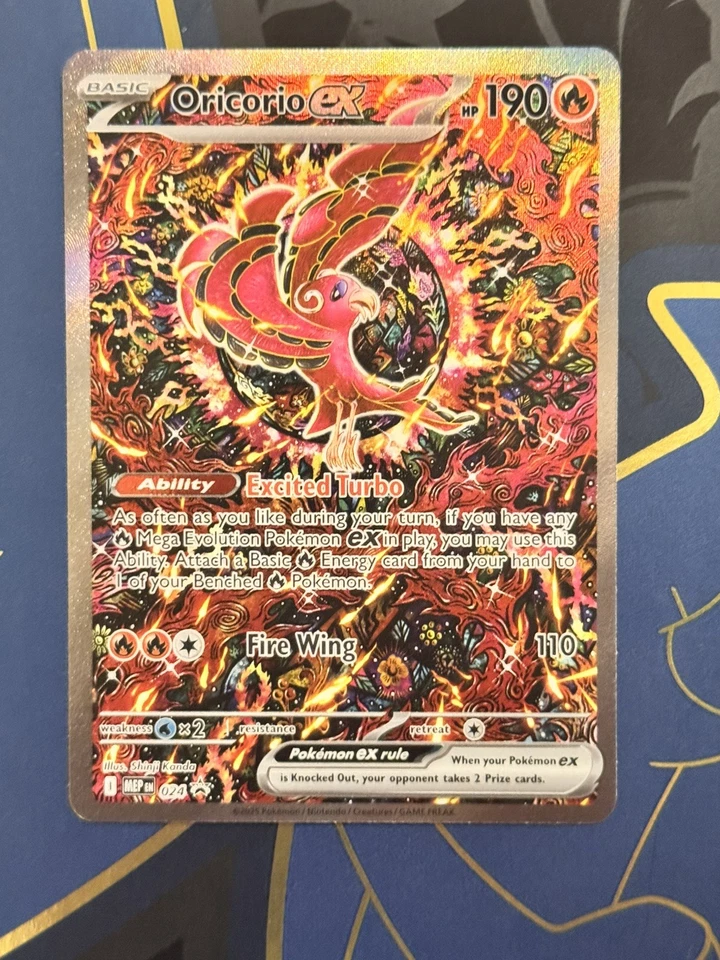 Oricorio EX [MEP 24] (PROMO) EN -Mega Evolution Black Star Promo- Near Mint  - Bild 3 von 4