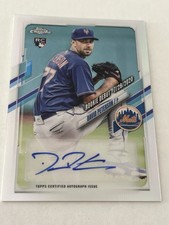 2021 Topps Chrome Update #RDA-DP David Peterson Rookie Auto New York Mets