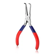With Serrated Jaw Mini Bent Nose Pliers With Comfort Bent Needle Nose Pliers