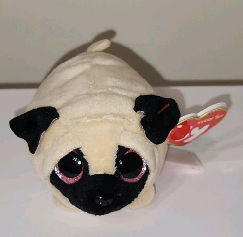 Ty Beanie Boos Teeny Tys 4" CANDY the Pug Dog Stackable NEW MWMTs Stuffed Toy - Picture 5 of 13