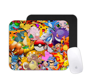 Cute Monster Cartoon Mouse Pad | Colorful Pocket Creature Desk Mat | Gamer Gift