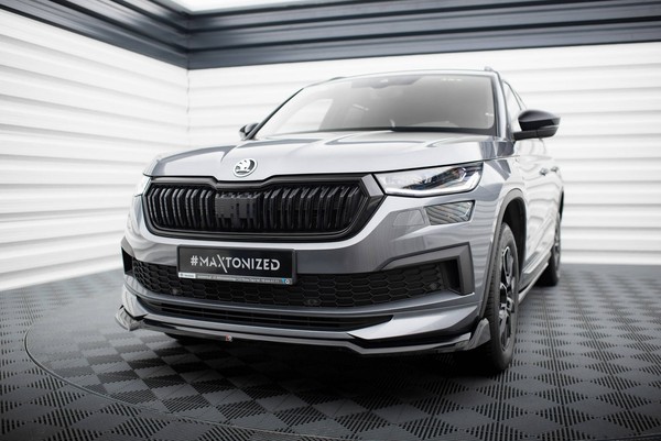 Maxton Design Frontlippe V.2 Passend FüR Skoda Kodiaq Sportline Mk1 FL Schwarz H-image