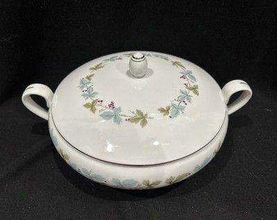 Vintage Fine China of Japan #6701 Grape Pattern Round Covered Vegetable Bowl