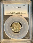1941   MERCURY  Proof Silver Dime - PCGS PR66 - FREE SHIPPING!