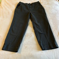 Everlane black high waisted straight leg crop...