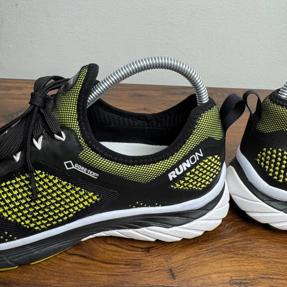 Goretex Runon Athletic туфли кроссовки желтый зеленый неоновый черный мужской размер 9 - Изображение 4 из 4