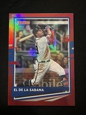 2020 Panini Donruss - Nickname Variation Ronald Acuña Jr. #170 Holo Red El de La