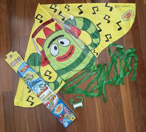 RARE 2009 Yo Gabba Gabba Brobee Music Sky Delta 52" Kite NO QUIKCLIP #81593