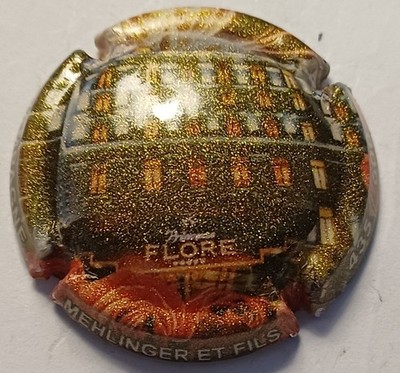 BEAUTIFUL CHAMPAGNE CAPSULE MEHLINGER ET FILS PRINCESS FLORA /600EX SEQUINED REF