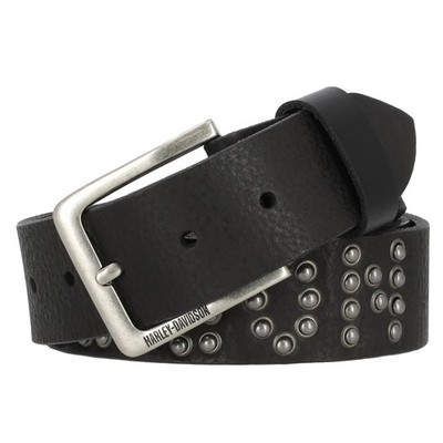 Harley-Davidson Gürtel H-D Hammered, Schwarz, Leder