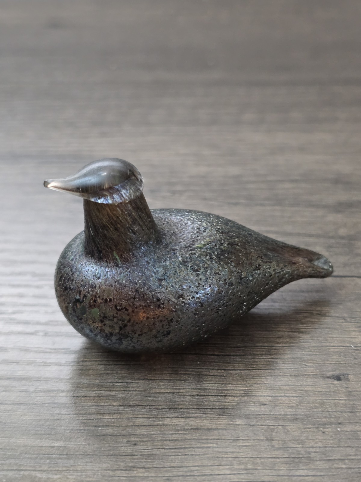 Oiva Toikka Nuutajarvi Finland Glass Small 2.75" Bird w/label Perfect condition